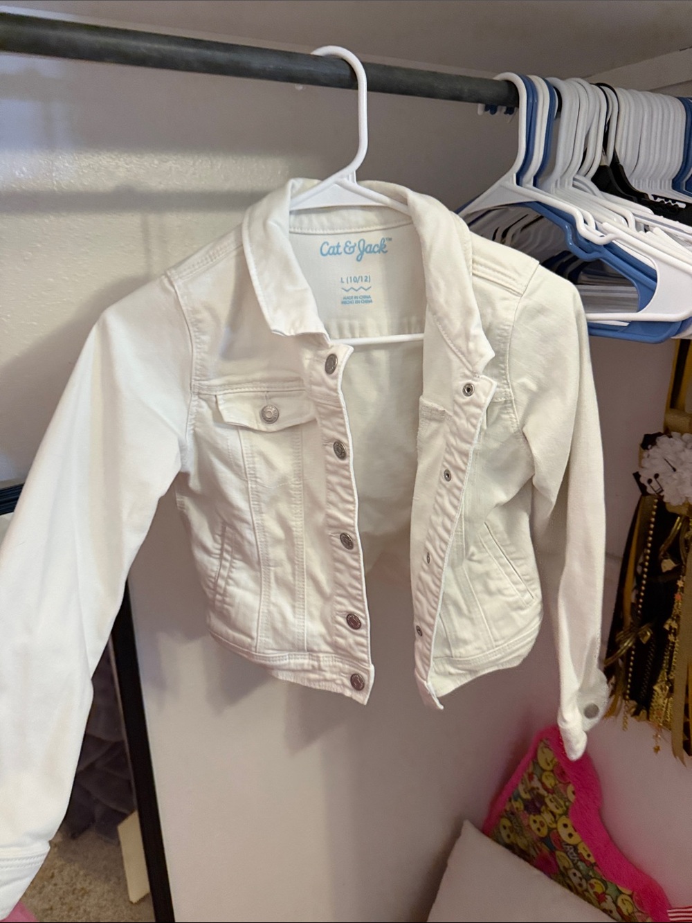 Cat & Jack White Girls' Denim Jacket